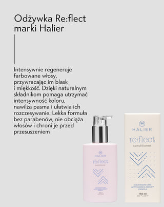 Kondicionér na fixáciu farby pre farbené vlasy Re:Flect 150 ml Halier