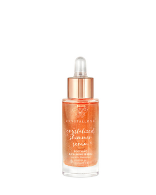 Serum do twarzy z kwarcem różowym i bisabololem - Rose quartz shimmer serum Crystallove - 3