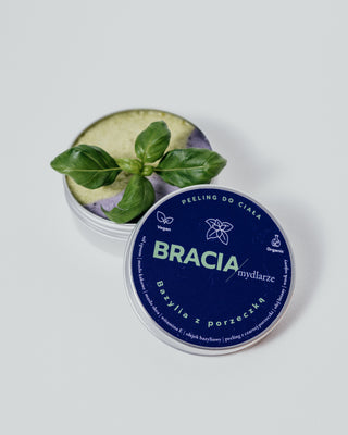 Naturalny peeling solny poprawiający nastrój Bazylia z porzeczką Bracia Mydlarze - 3