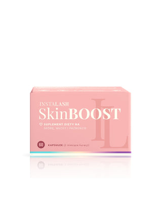 Suplement diety poprawiający kondycję skóry, włosów i paznokci SkinBoost Instalash 60 kapsułek - 1