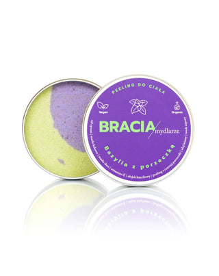 Naturalny peeling solny poprawiający nastrój Bazylia z porzeczką Bracia Mydlarze - 4