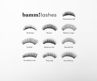 Sztuczne rzęsy 2d do wielokrotnego stosowania dające naturalny efekt Make'em Longer Bamm!Lashes - 5