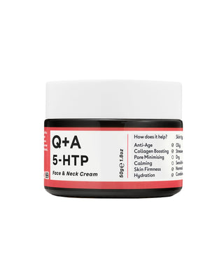 Ujędrniający krem do twarzy i szyi z aminokwasem 5-HTP Face & Neck Cream Q+A - 1