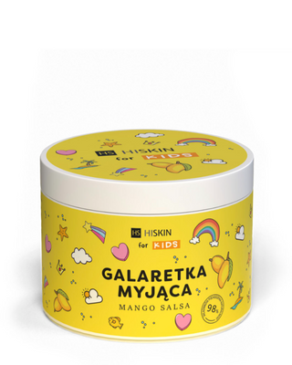 Galaretka myjąca do kąpieli dla dzieci żółta mango salsa HiSkin for Kids - 1