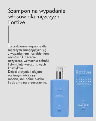 Šampón proti vypadávaniu vlasov pre mužov s argánovým olejom Fortive 250 ml Halier - 4