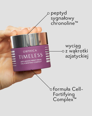 Hydratačný nočný krém na vrásky Timeless s centelou ázijskou  - 3