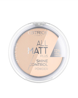 Puder matujący All Matt Plus Shine Control Powder 010 w kolorze Transparent Catrice - 1